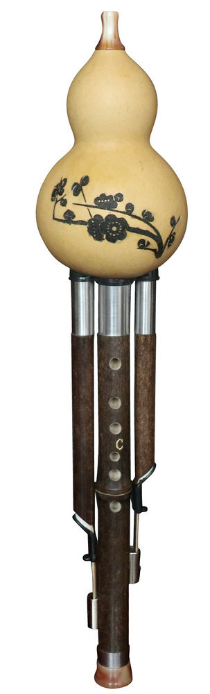 Concert Grade Chinese Free Reed Instrument Gourd & Bamboo Flute Hulusi 葫芦丝