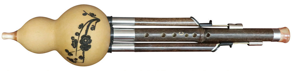Concert Grade Chinese Free Reed Instrument Gourd & Bamboo Flute Hulusi 葫芦丝