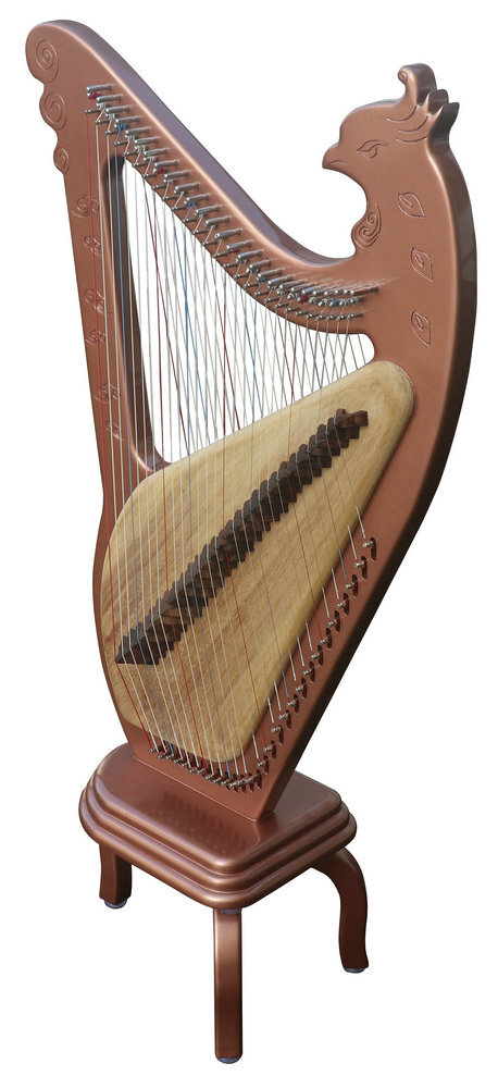 Buy Professional Level Modern Konghou Instrument Ancient Chinese Zither 27 Strings with Legs 箜篌 Buy Professional Level Modern Konghou Instrument Ancient Chinese Zither 27 Strings with Legs 箜篌