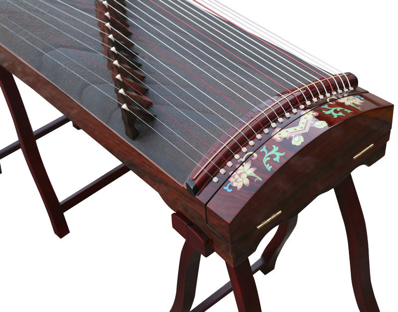 Buy Concert Grade Bright Lacquer Travel Size Guzheng Chinese Zither Harp 古筝