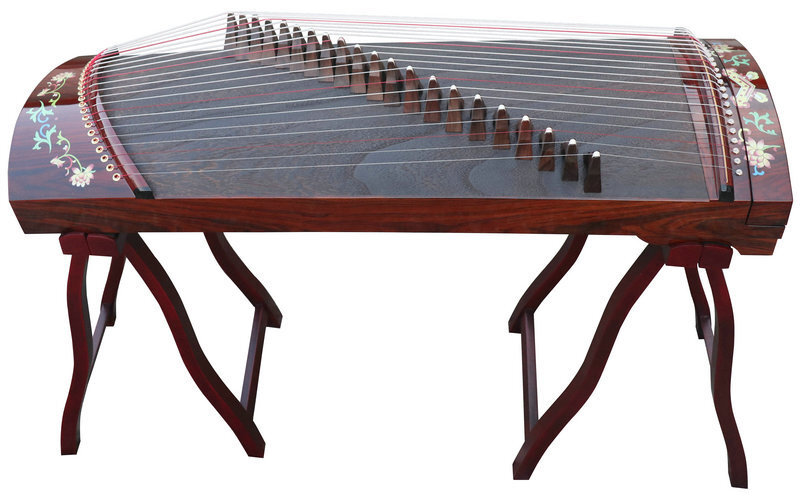 Buy Concert Grade Bright Lacquer Travel Size Guzheng Chinese Zither Harp 古筝