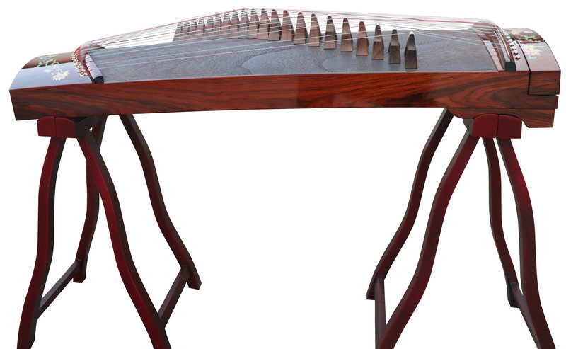Buy Concert Grade Bright Lacquer Travel Size Guzheng Chinese Zither Harp 古筝