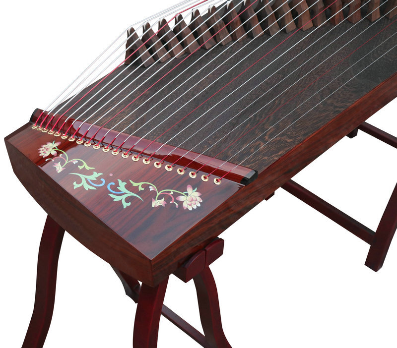 Buy Concert Grade Bright Lacquer Travel Size Guzheng Chinese Zither Harp 古筝