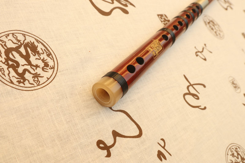 Buy Professional Rosy Sandalwood Chinese Flute Dizi Instrument with Accessories 笛子