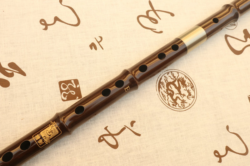 Buy Concert Grade Chinese Yellow Sandalwood Flute Dizi Instrument with Accessories 2 Sections 笛子