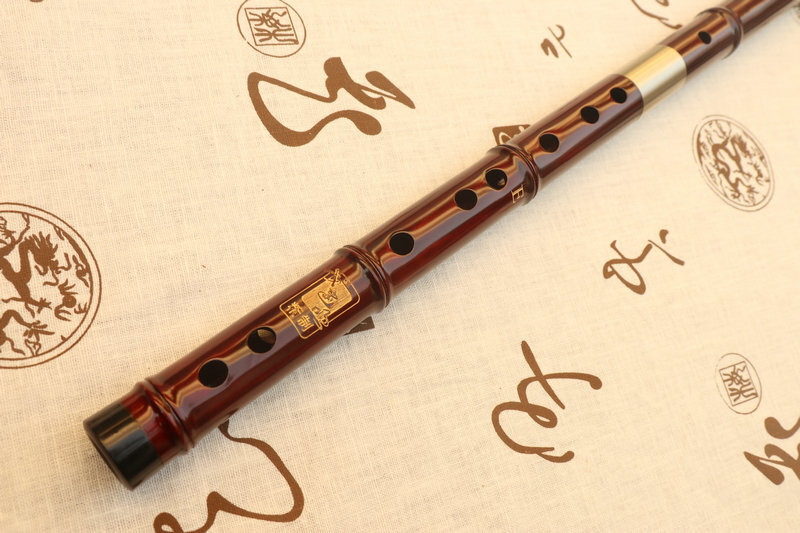Buy Concert Grade Chinese Purple Sandalwood Flute Dizi Instrument with Accessories 2 Sections 笛子