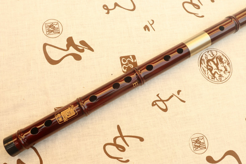 Buy Concert Grade Chinese Purple Sandalwood Flute Dizi Instrument with Accessories 2 Sections 笛子