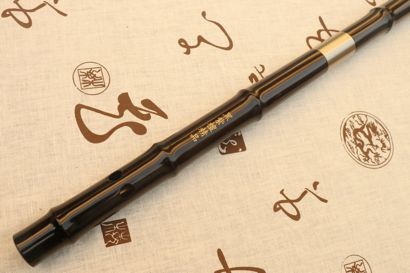 iBuy Concert Grade Black Sandalwood Flute Chinese Dizi Musical Instrument with Accessories 2 Sections 笛子