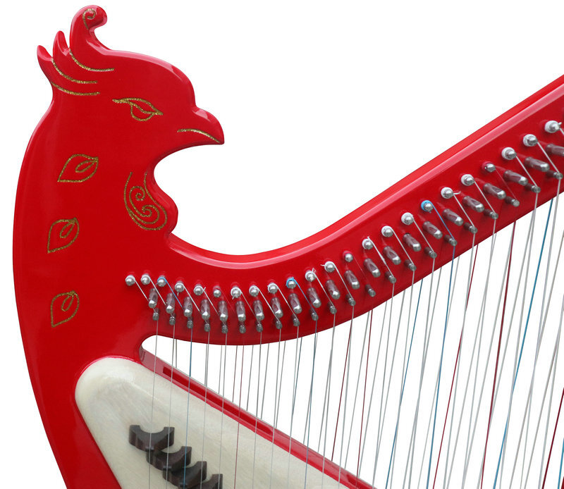 Buy Professional Modern Konghou Instrument Ancient Chinese Zither 27 Strings with Legs 箜篌