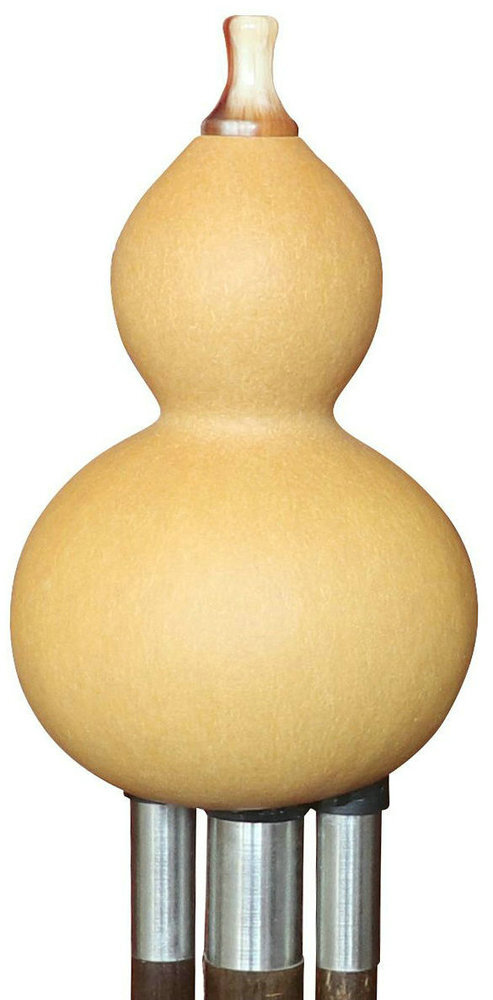 Buy Professional Level Plain Style Baked Chinese Yunnan Free Reed Gourd & Bamboo Flute Hulusi 葫芦丝