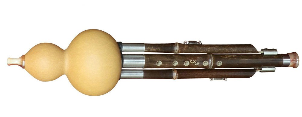 Buy Professional Level Plain Style Baked Chinese Yunnan Free Reed Gourd & Bamboo Flute Hulusi 葫芦丝