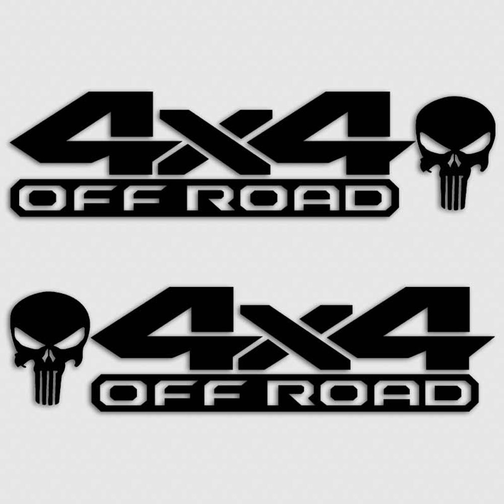 Dodge Ram 4x4 Punisher Skull Truck Decals