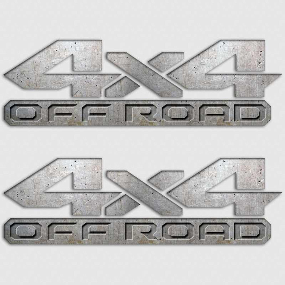 Dodge Ram 4x4 Grunge Steel Vinyl Truck Decals