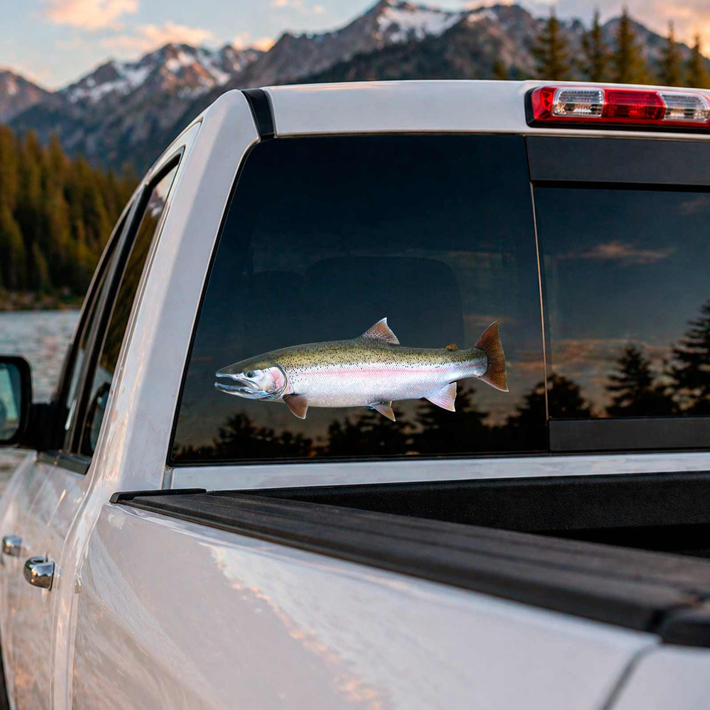 Great Lakes Steelhead Salmon Fishing Decal