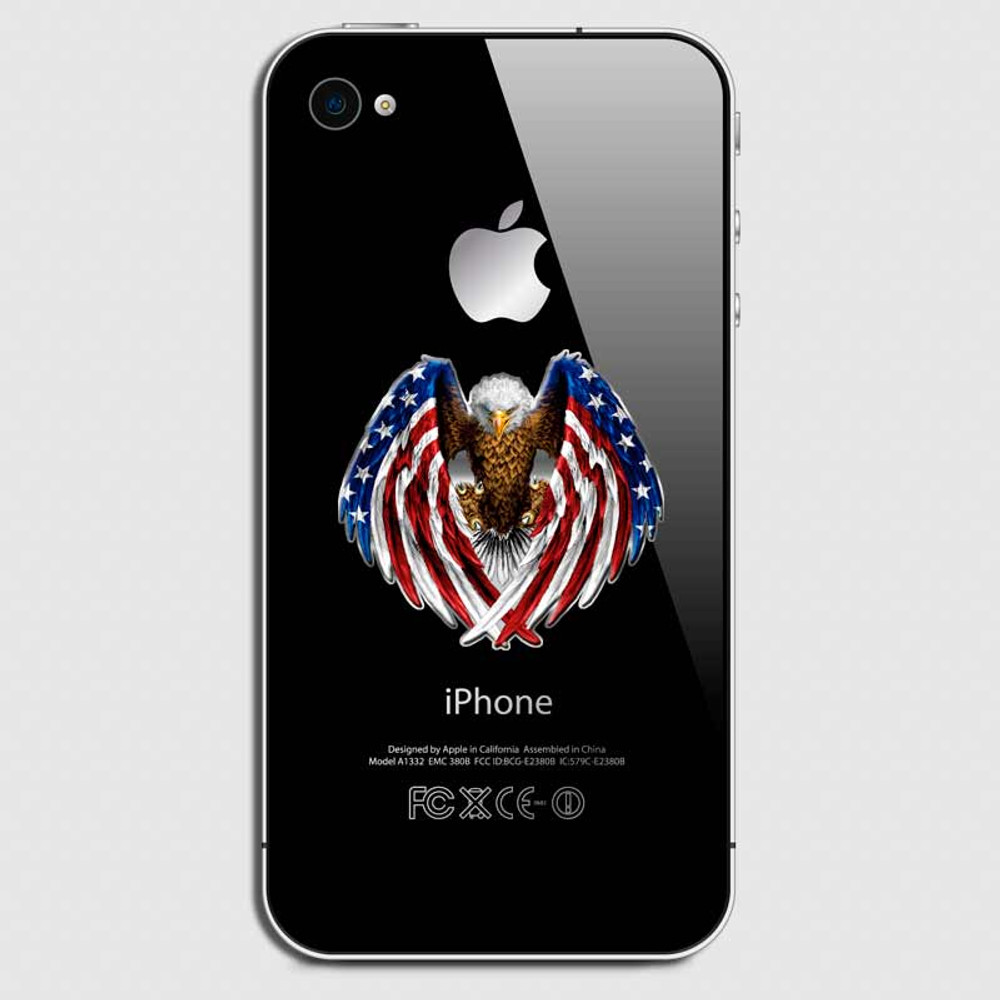  Bald Eagle American Flag USA Decal
