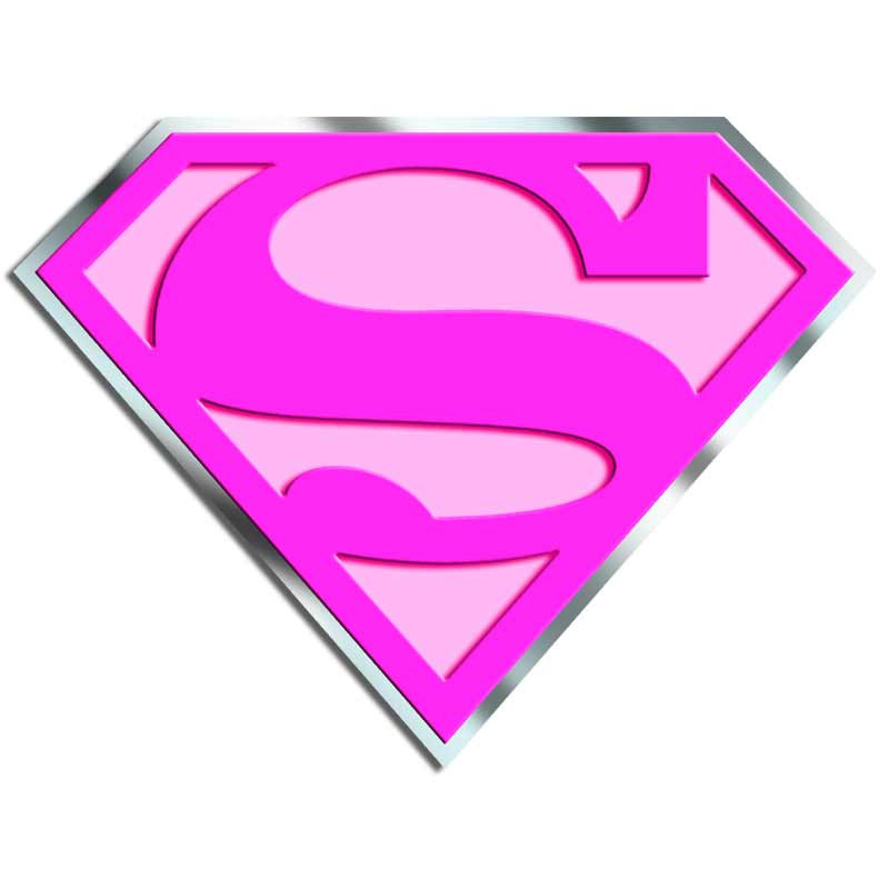 Pink Superman Sexy Girl Supergirl Vinyl Decal