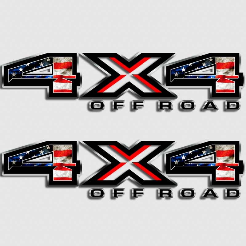American Flag USA 4x4 Ford F-150 Truck Decals