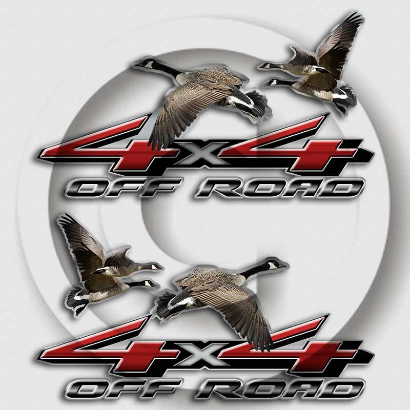 4x4 Canadian Geese Truck Decals