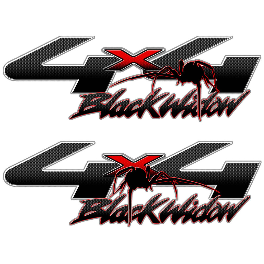 Ford F-250 F-350 Super Duty 4x4 Black Widow Spider Truck Decal Set