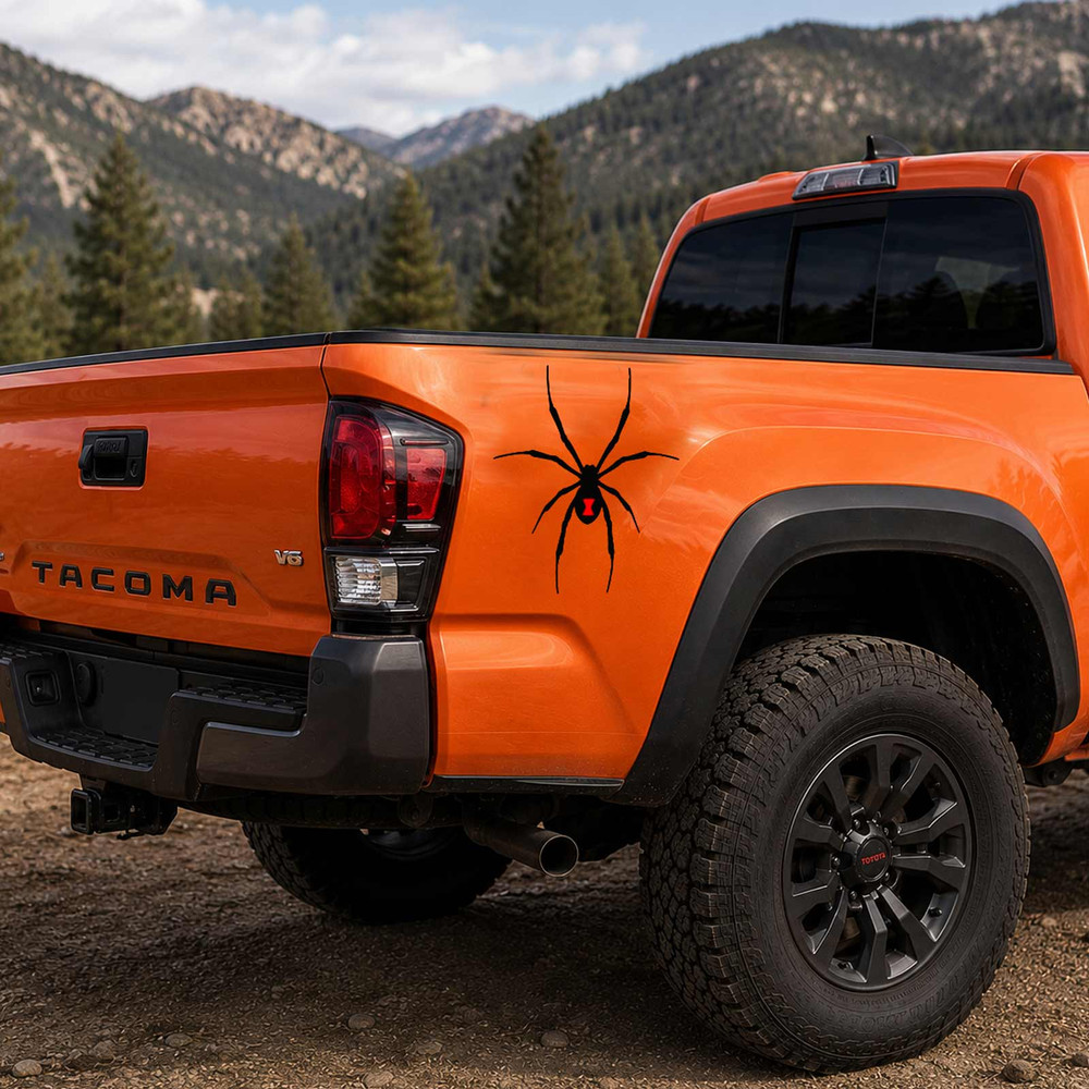 Black Widow Hourglass Spider Decal