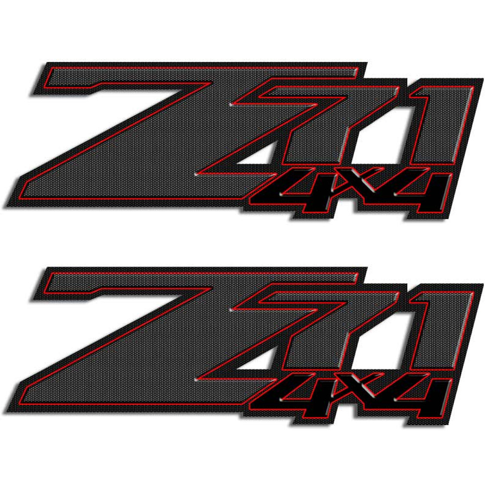 Silverado Z71 Redline 4x4 Truck Decal Set