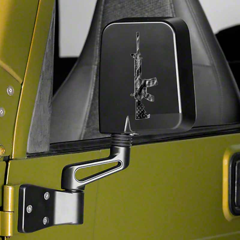 Sig M400 AR15 Assault Rifle Subdued Flag Gun Decal