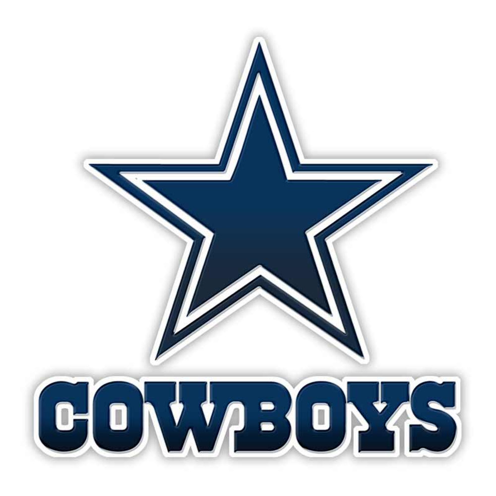 Dallas Cowboys Logo Football Decal