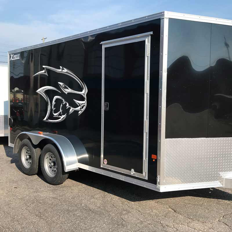 Hellcat Dodge SRT Simulated Vinyl Chrome Decal