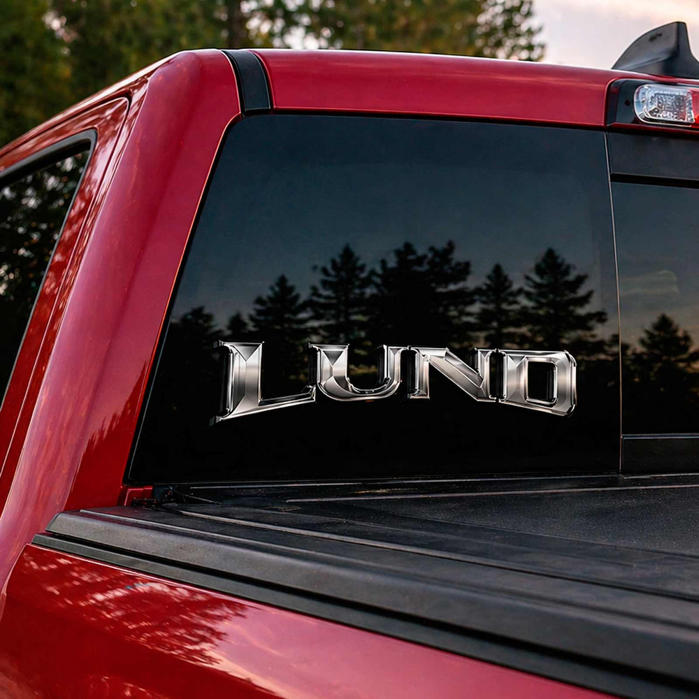 LUND Boats Fishing Logo Decal Set