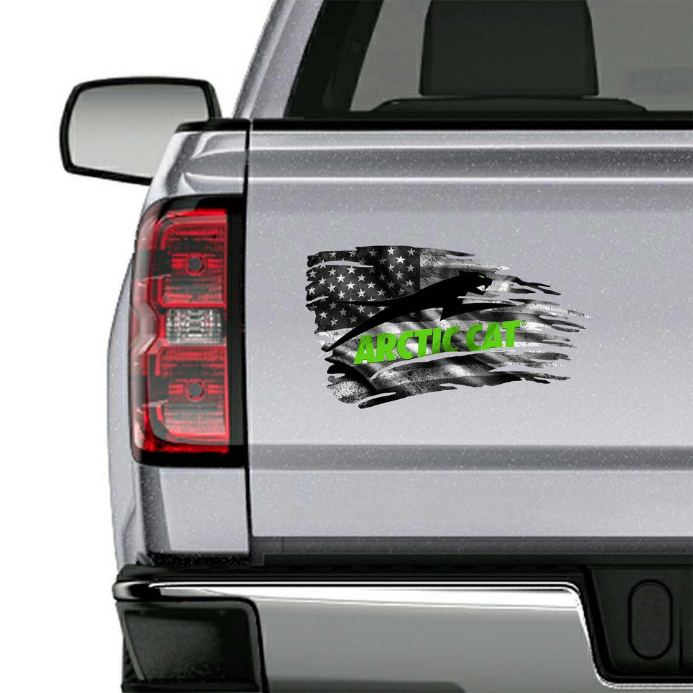 Arctic Cat Tattered Off Road Subdued Flag Decal Set