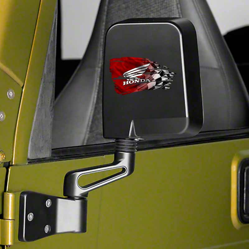 Honda Tattered Racing Flag Decal Set