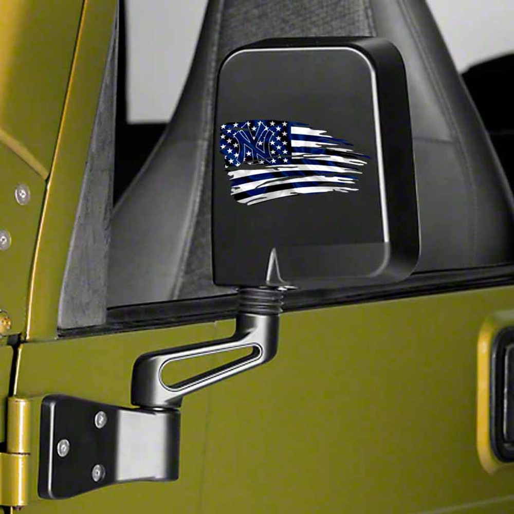 Yankees Baseball Distressed Flag New York Decal Set