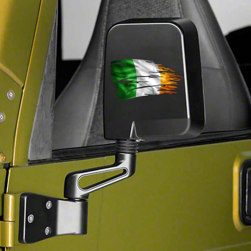 Flag of Ireland Distressed Irish Tricolour Decal Set