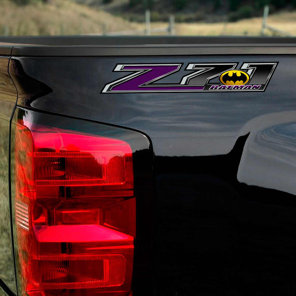 Z71 Batman Silverado Truck Decal Set