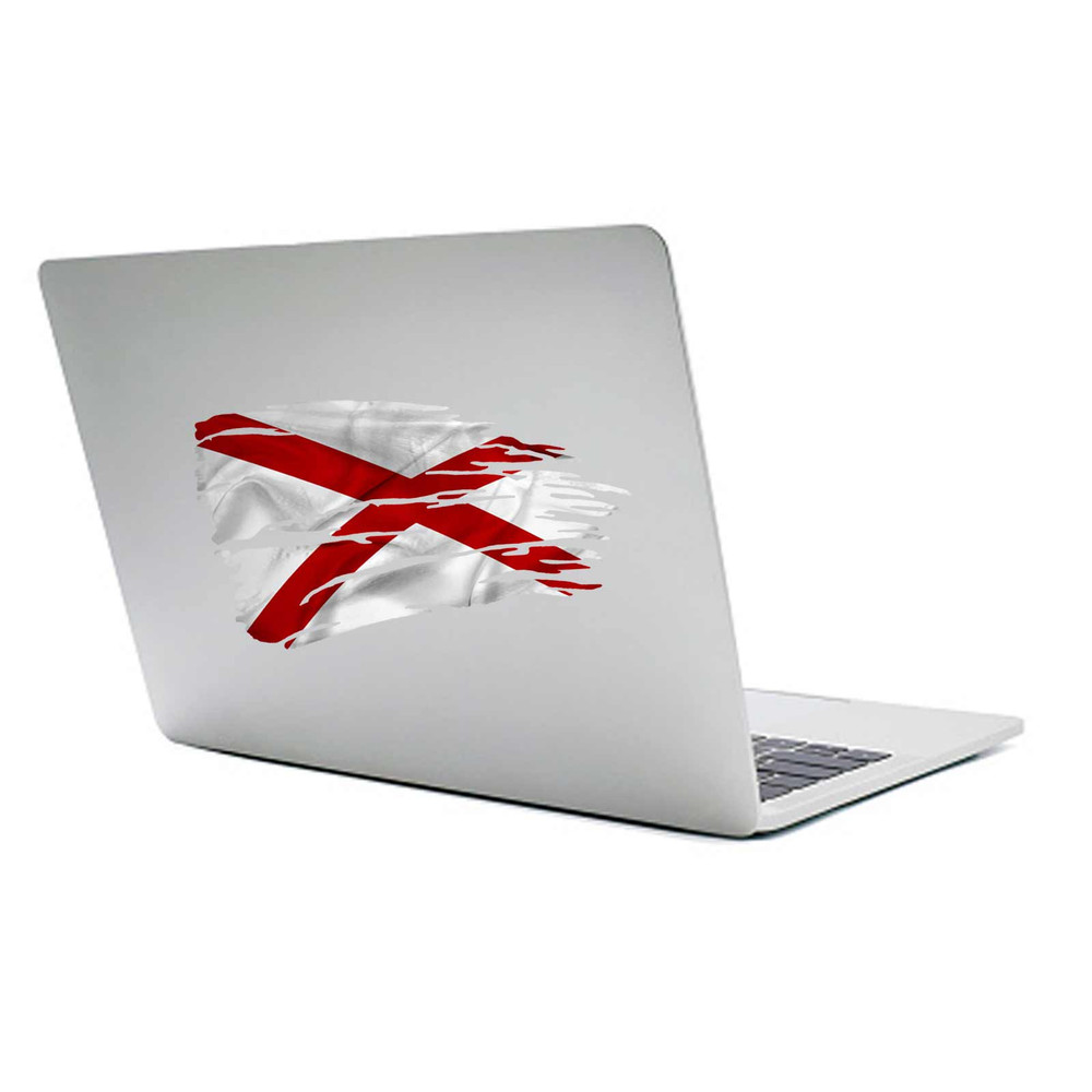 Alabama Tattered State Flag Decal Set