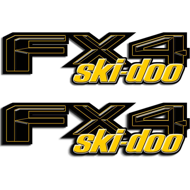Ski Doo Snowmobile FX4 Truck Decal Set