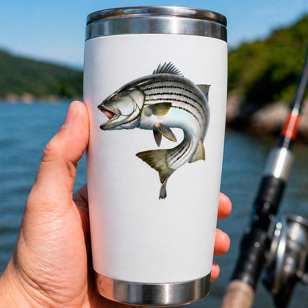 Striper Striped Bass Fishing Decal Set