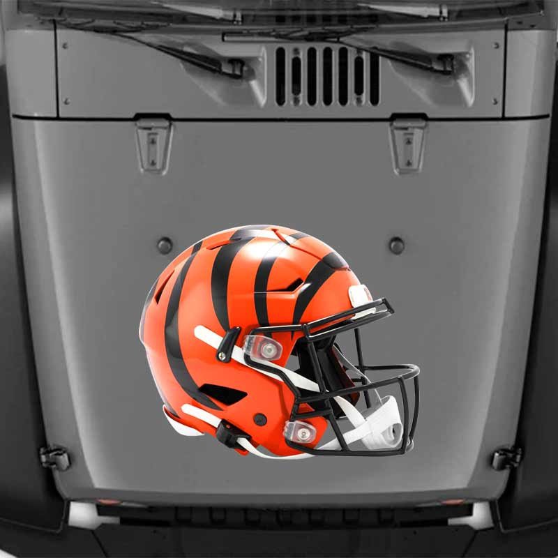 Cincinnati Bengals Orange Football Helmet Decal