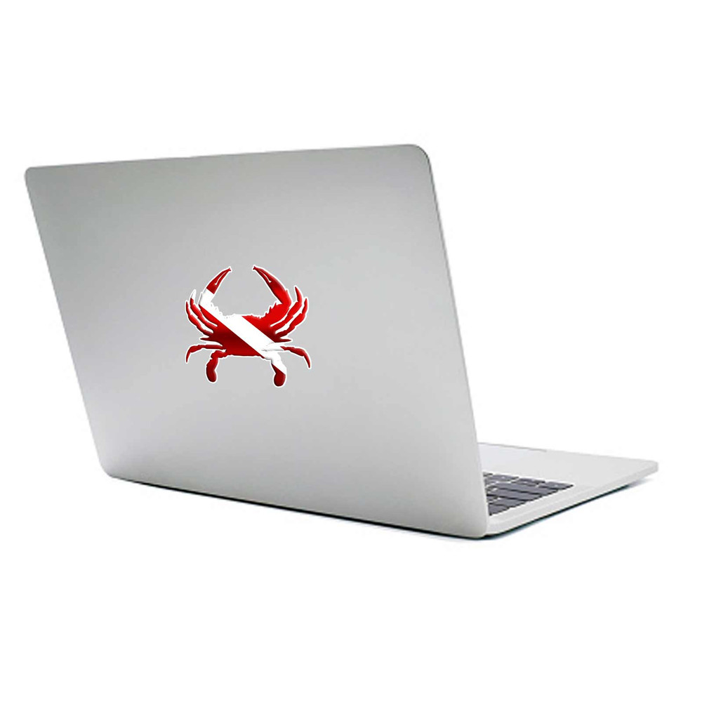 Dive Flag Crab Beach Ocean Diving Diver Decal