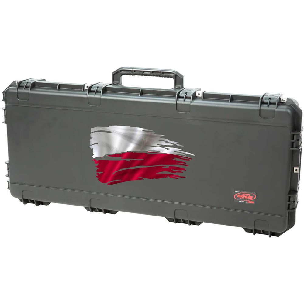 Poland Polish Tattered Flag Decal Set