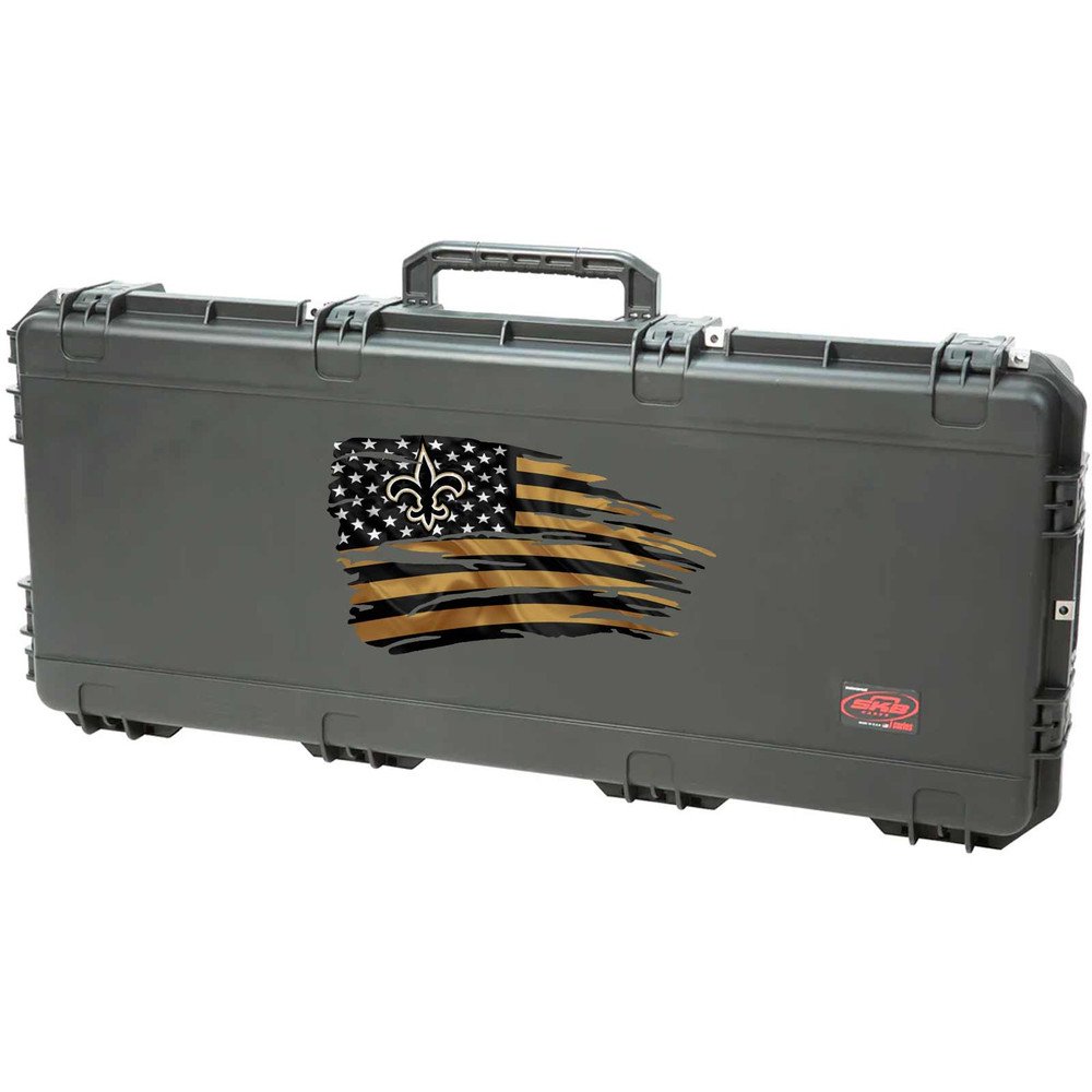 New Orleans Saints Tattered American Flag Decal Set