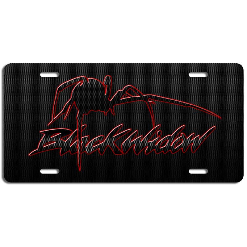 Blackwidow Spider Carbon Fiber License Plate