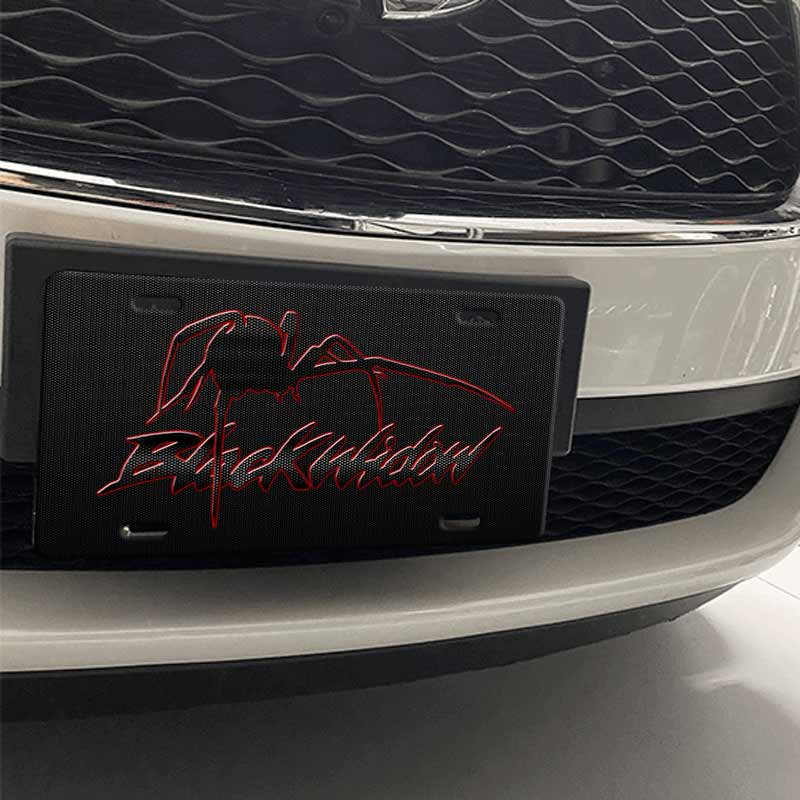 Blackwidow Spider Carbon Fiber License Plate