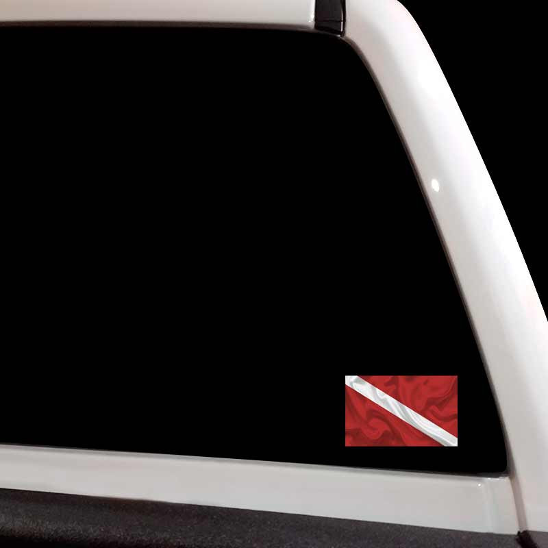 Dive Flag Scuba Diving Diver Vinyl Aquatic Decal