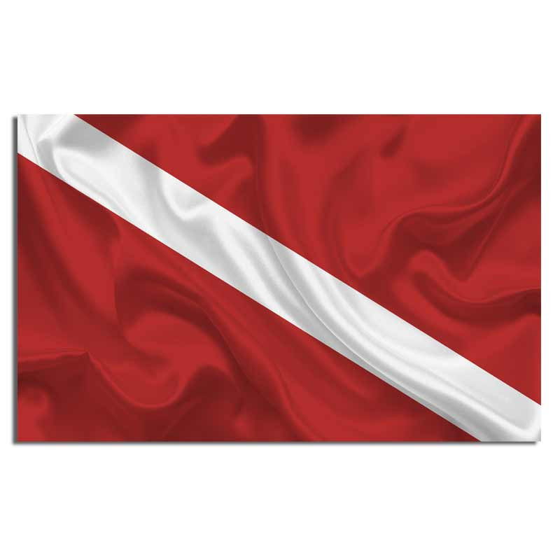 Dive Flag Scuba Diving Diver Vinyl Aquatic Decal