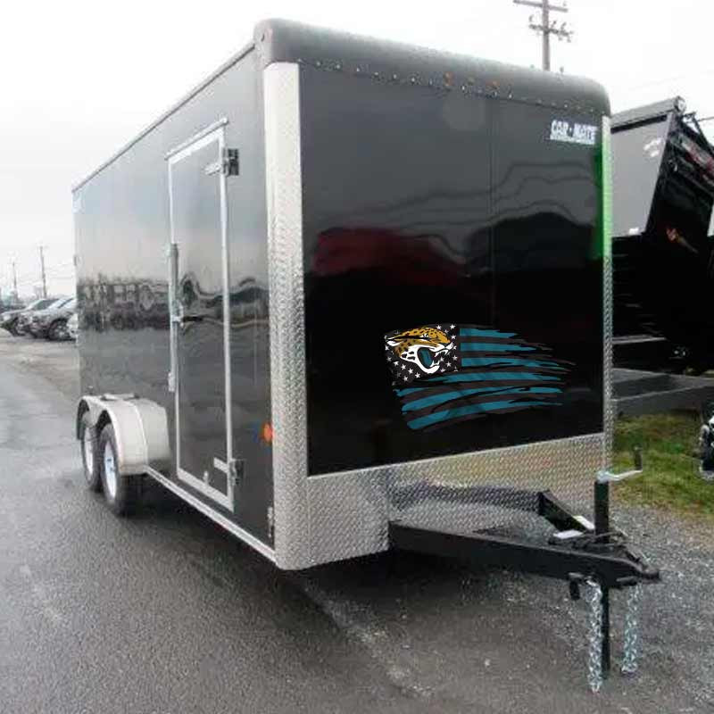 Jacksonville Jaguars Tattered Flag Decal Set