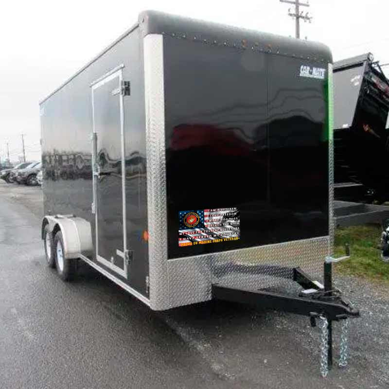 American Military Veteran Flag  Vinyl USA Service Decal