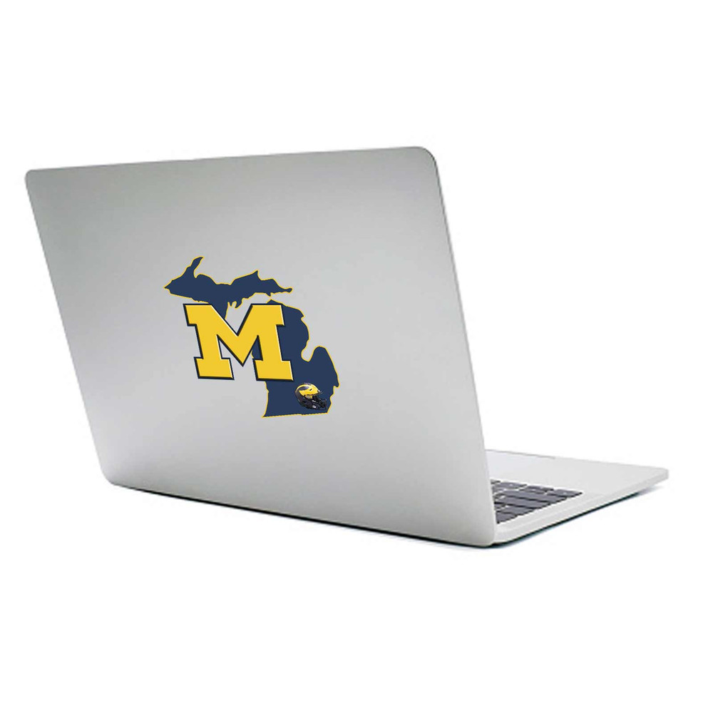 Michigan State Outline Wolverines Sticker