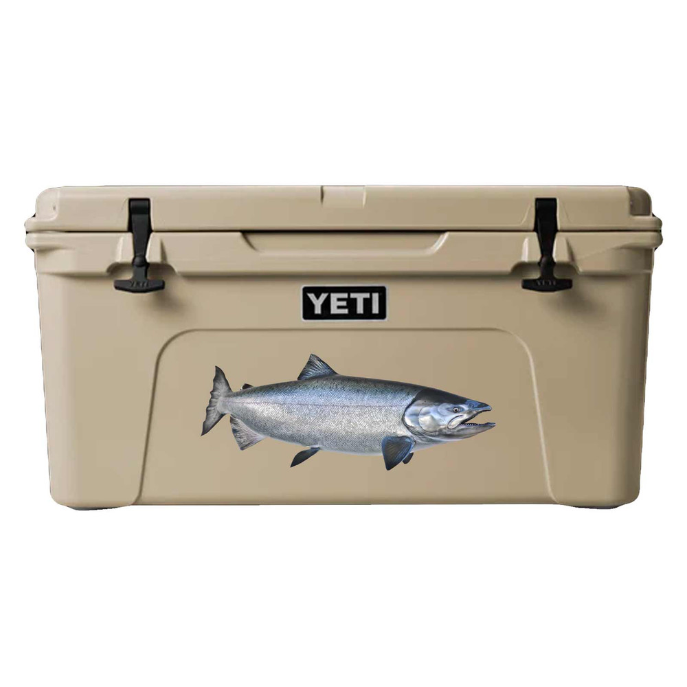 King Salmon Fish Sticker Swimming Decal