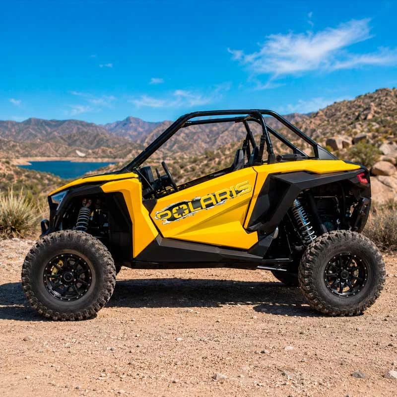 Polaris Ripped Metal ATV UTV Racing Decal Set